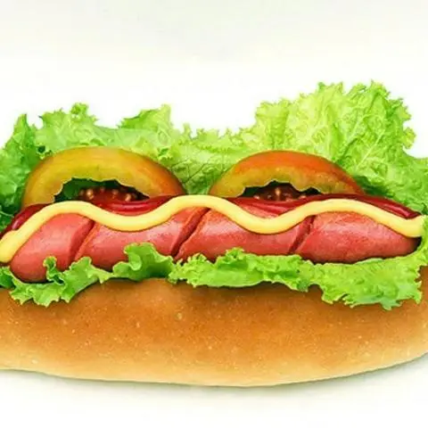 Hình ảnh Hotdog xúc xích và trứng kèm ly Coca