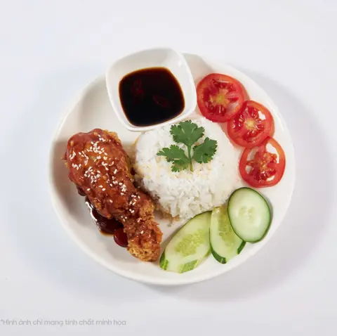 Hình ảnh Cơm gà sốt me