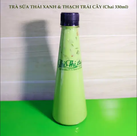 Hình ảnh Trà sữa Thái xanh - thạch trái cây