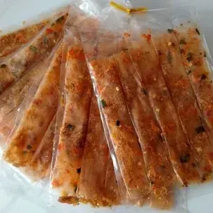 Hình ảnh Bánh tráng dẻo tôm xếp hành