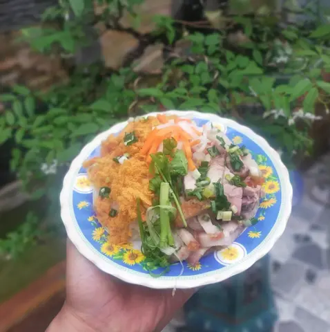 Hình ảnh Xôi heo quay chà bông cay