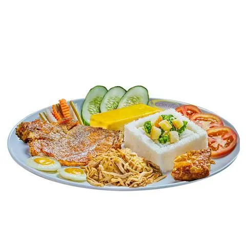 Hình ảnh Cơm tấm sườn cốt lết 5 món