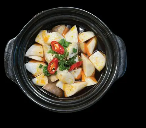 Hình ảnh Nấm đùi gà kho tiêu chay