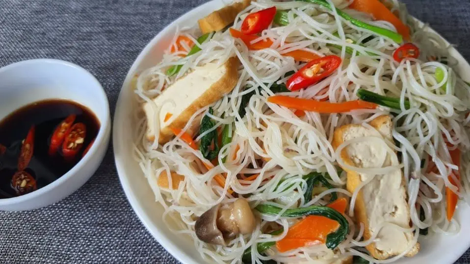 Hình ảnh Bún gạo xào chay