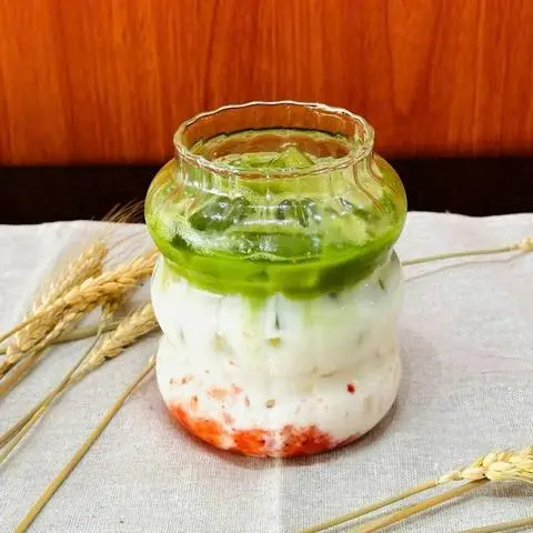 Hình ảnh Matcha sữa dâu