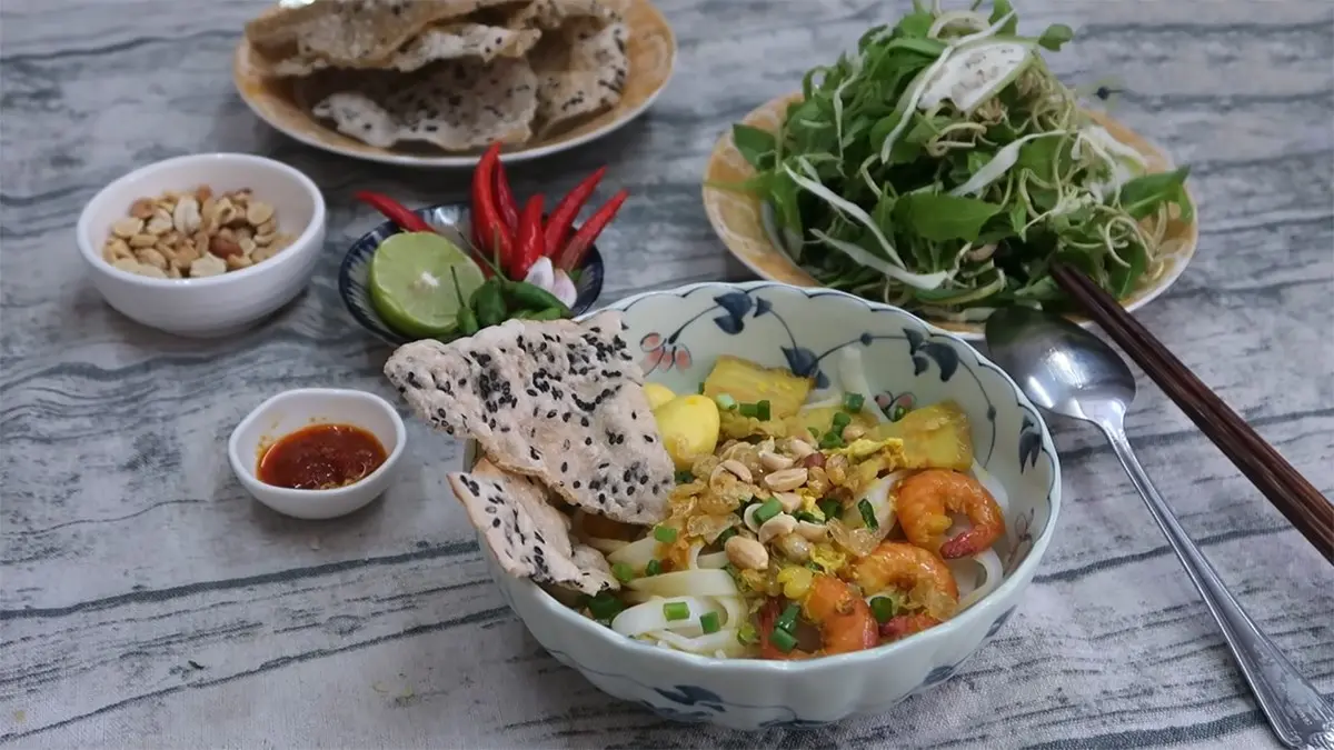 Hình ảnh Mì quảng tôm thịt