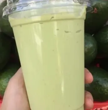 Hình ảnh Sinh tố bơ mix dưa gang