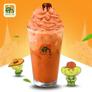 Hình ảnh Trà sữa Thái đỏ kem mây
