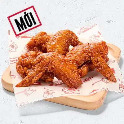 Hình ảnh Cánh Gà Giòn Xốt Hàn Mật Ong (6 Miếng)
