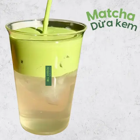 Hình ảnh Matcha nước dừa kem