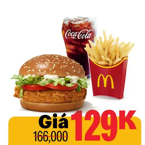 Hình ảnh Phần ăn burger gà cay