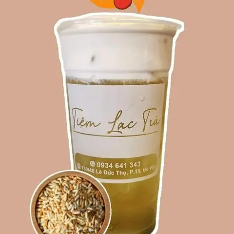 Hình ảnh Trà gạo rang macchiato