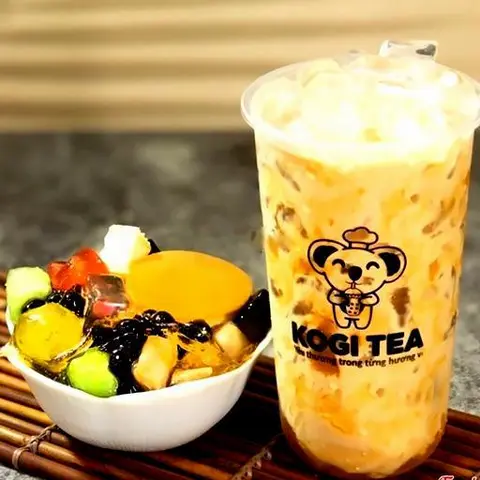 Hình ảnh Trà Sữa Đào Full Topping 