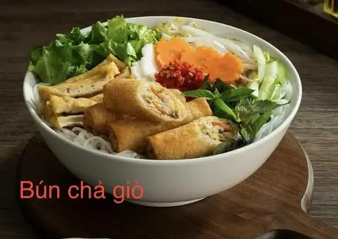 Hình ảnh Bún chả giò chay