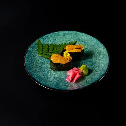 Hình ảnh Cơm cuộn cầu gai Nhật - japanese sea urchin gunkan - gu03