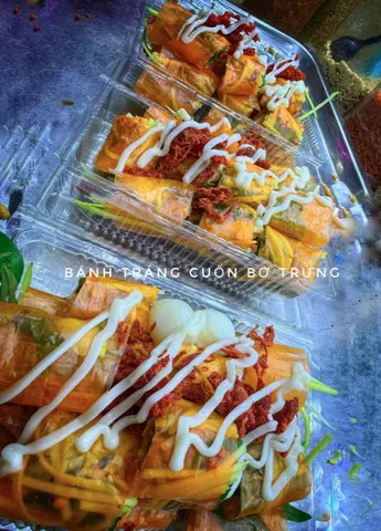 Hình ảnh Bánh tráng cuốn bơ trứng