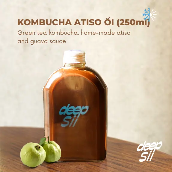 Hình ảnh Kombucha Atiso Ổi (Chai 250ml)