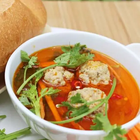 Hình ảnh Bánh mì xíu mại chén Đà Lạt