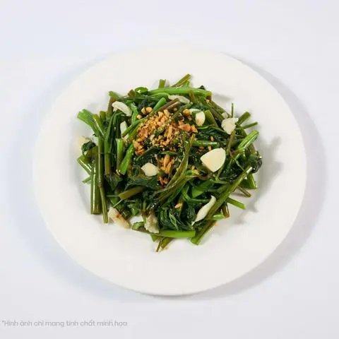 Hình ảnh Morning glory with garlic