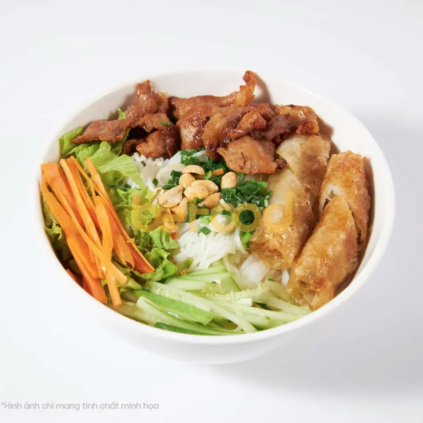 Hình ảnh Bún thịt nướng chả giò