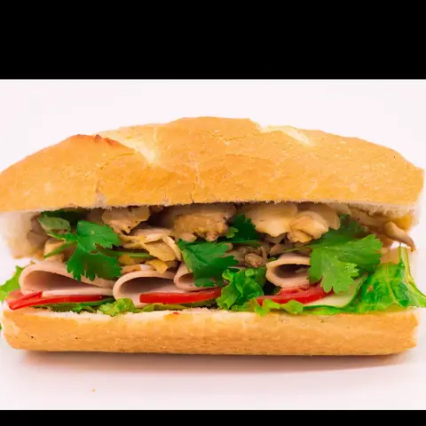 Hình ảnh Bánh mì gà sốt Nhật