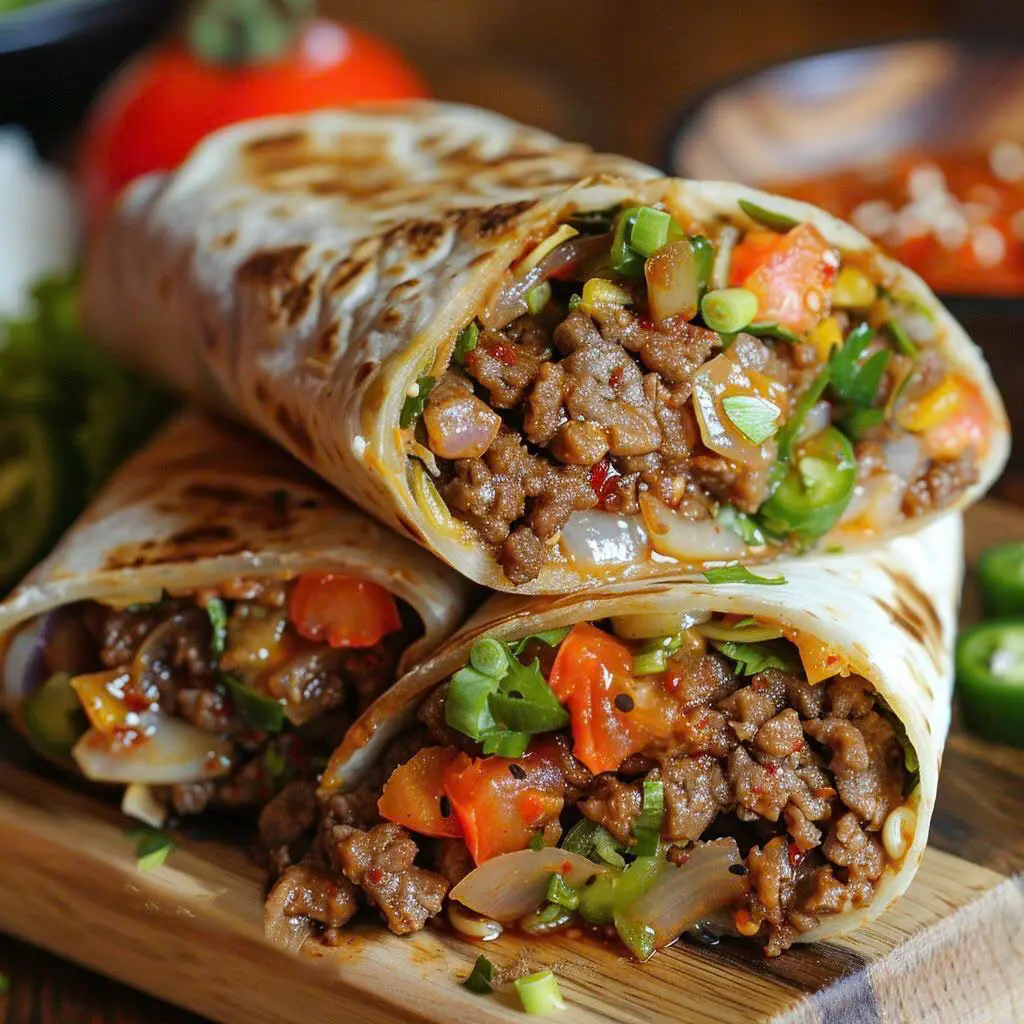 Hình ảnh Tacos bò lôi cuốn