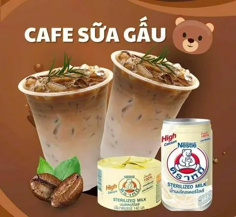 Hình ảnh Cafe sữa gấu