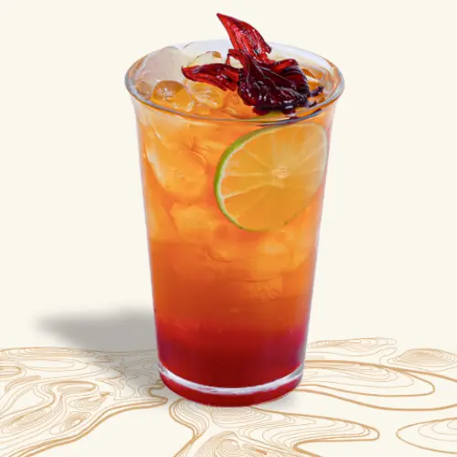 Hình ảnh D trà hibiscus bạc hà
