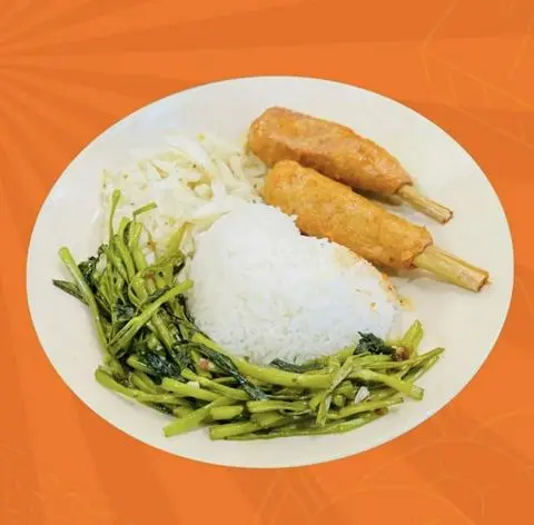 Hình ảnh Cơm đùi gà chay