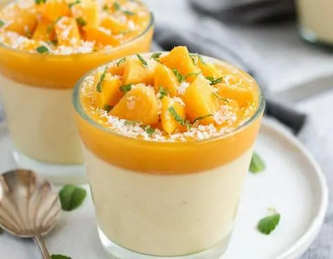 Hình ảnh Panna cotta xoài