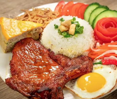 Hình ảnh Cơm sườn nướng