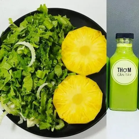Hình ảnh Nước ép Thơm - Cần tây
