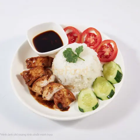Hình ảnh Cơm gà sốt tiêu đen