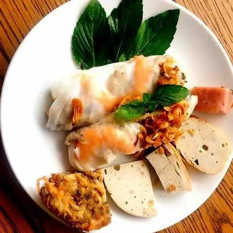 Hình ảnh Bánh ướt tôm đầy đủ