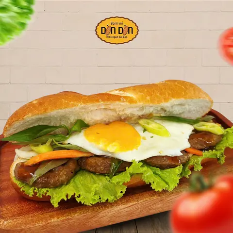 Hình ảnh BÁNH MÌ THỊT NƯỚNG ỐP LA