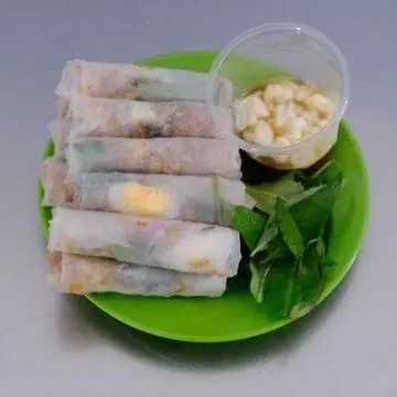 Hình ảnh Bánh tráng cuốn sốt me bơ - nước sâm