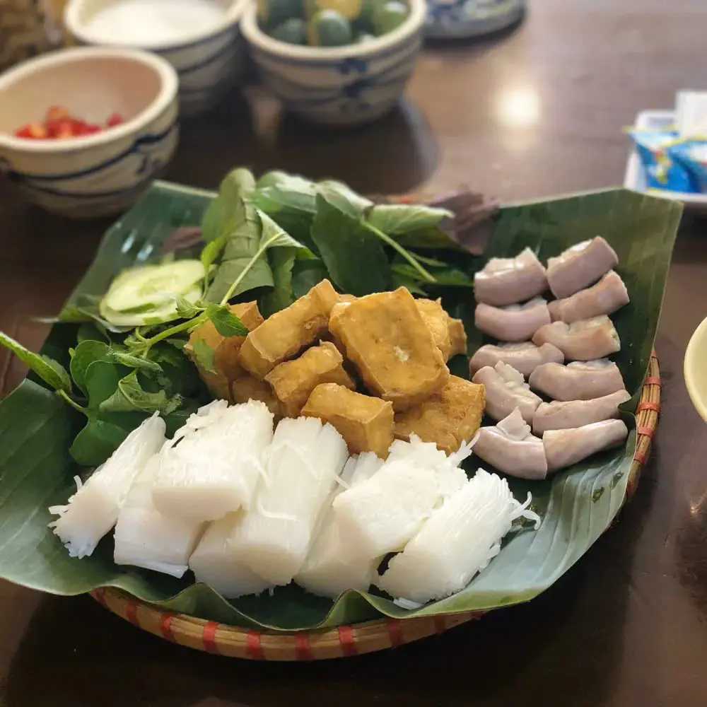 Hình ảnh Bún đậu lòng chiên
