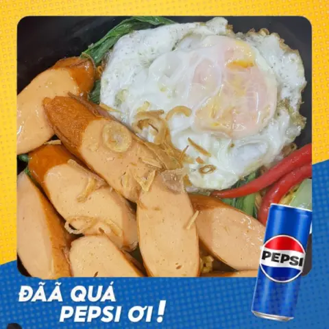 Hình ảnh [Deal Hot]Combo Mì xúc xích trứng + Pepsi