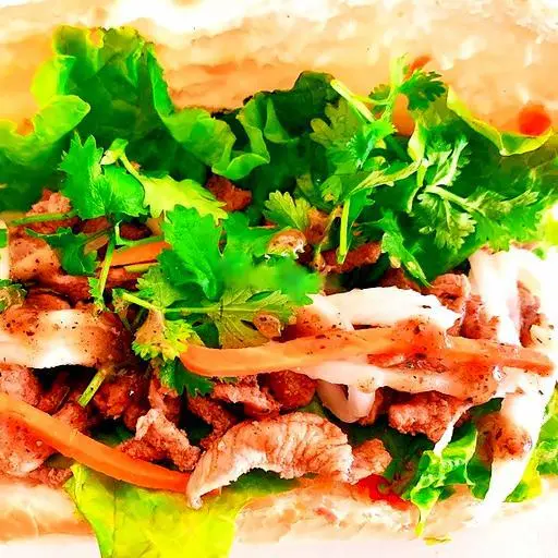 Hình ảnh Bánh mì bò xốt tiêu đen