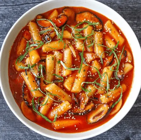 Hình ảnh Tokbokki truyền thống cay