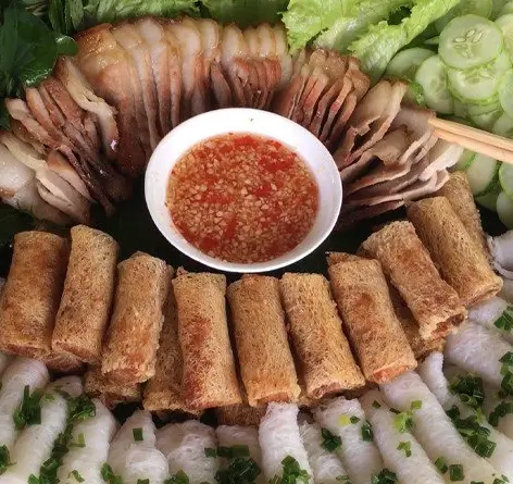 Hình ảnh Bánh hỏi chả giò