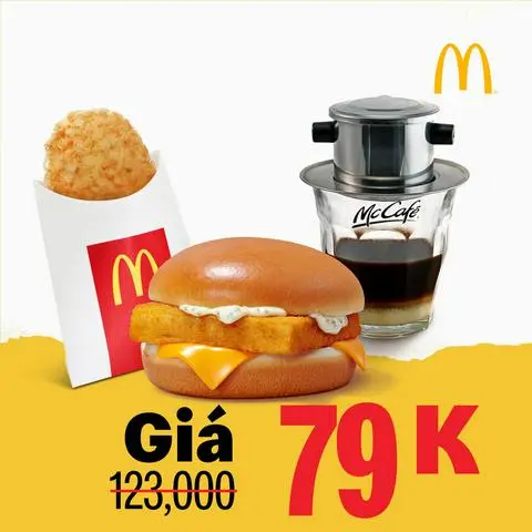 Hình ảnh Phần ăn Burger Phi lê Cá Tuyết