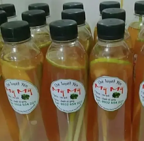 Hình ảnh Combo 10 chai detox chanh sả gừng tía tô