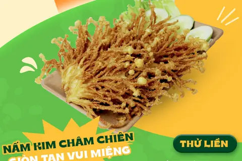 Hình ảnh Nấm kim châm chiên giòn