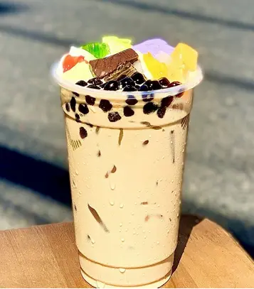 Hình ảnh Trà sữa truyền thống full topping