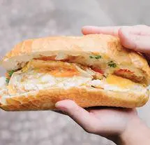 Hình ảnh Bánh mì ốp la