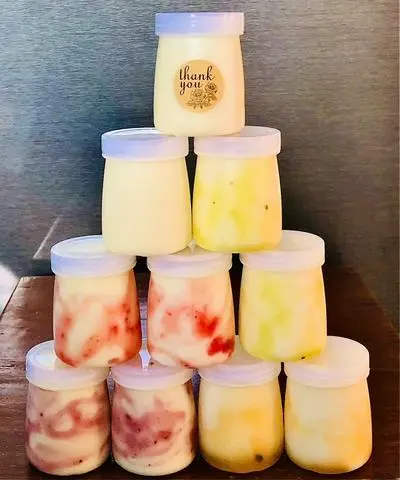 Hình ảnh Sữa chua hủ mix vị trái cay