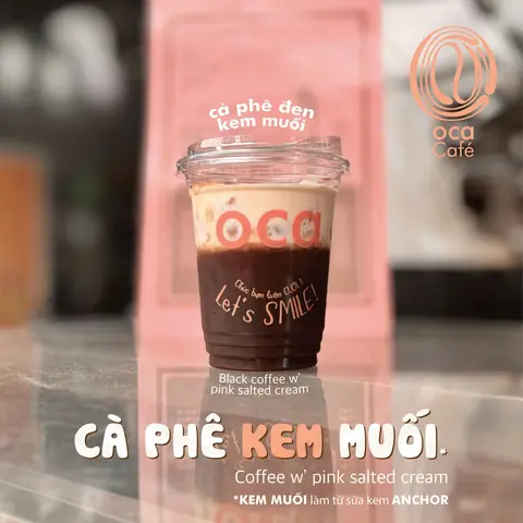 Hình ảnh Cà phê đen kem muối