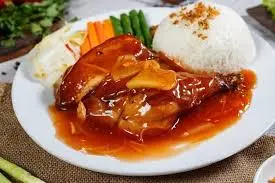 Hình ảnh Cơm gà sốt chua ngọt