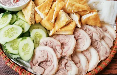 Hình ảnh Bún đậu chân giò luộc